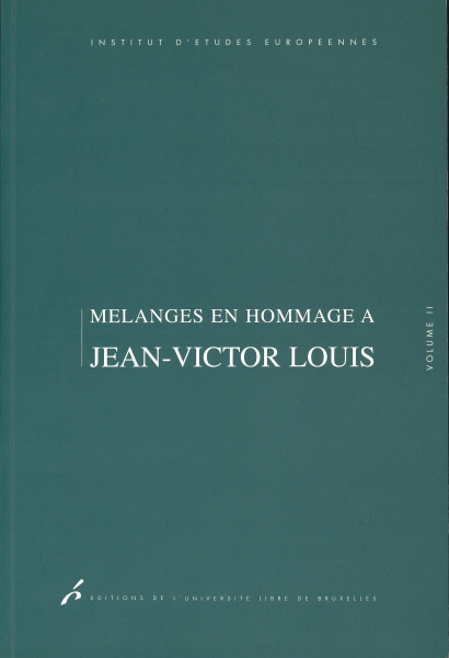 Mélanges en hommage à Jean-Victor Louis