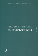 Mélanges en hommage à Jean-Victor Louis