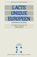 L'Acte unique européen