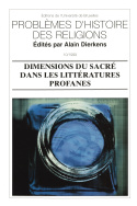 Dimensions du sacré dans les littératures profanes