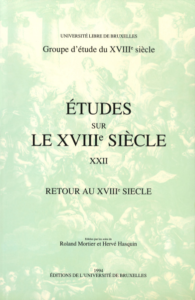 Retour au XVIIIe siècle